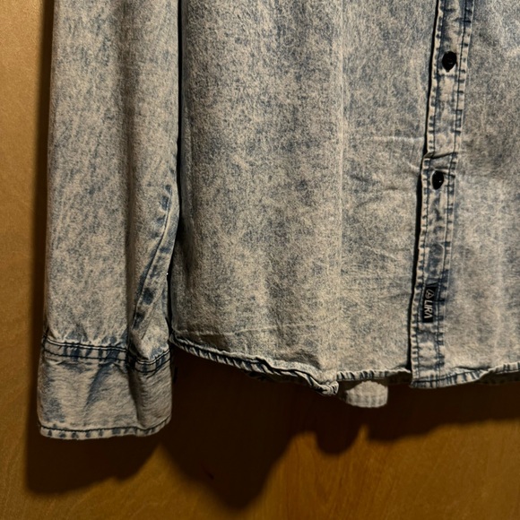 Lira Acid Wash Long Sleeve Button Down - Picture 4 of 8